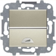 Светорегулятор клавишный 60-500Вт, ABB ZENIT (шампань)